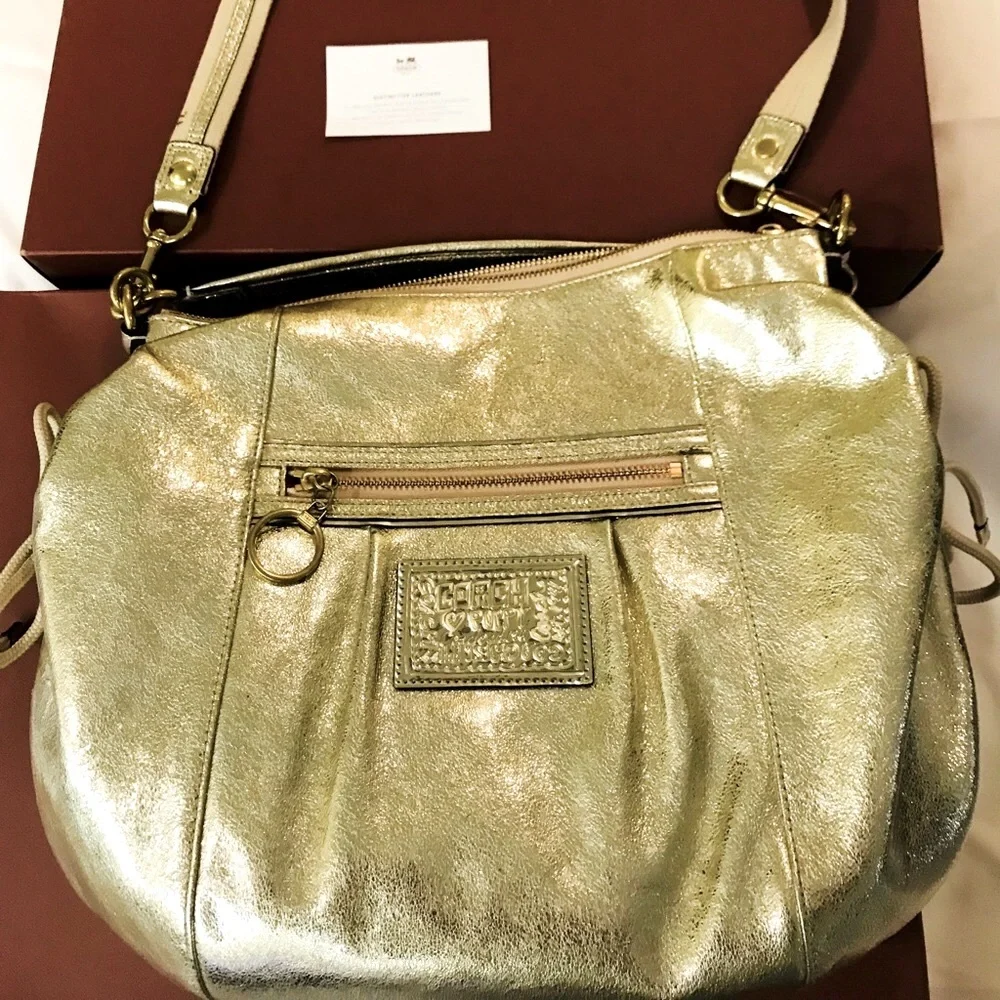 AUTHENTIC COACH POPPY JAZZY SHOULDER MESSENGER BAG - Picture 8 of 11